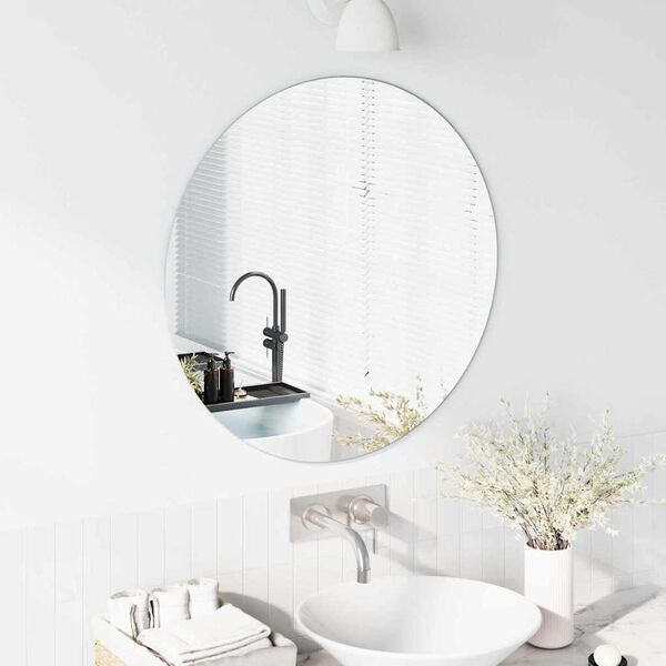 vidaXL N&aacute;stenn&eacute; zrkadlo Okr&uacute;hly &Oslash; 70 cm tvrden&eacute; sklo