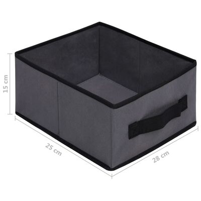 vidaXL Úložná skrinka so 6 zásuvkami sivá 55x29x55 cm oceľová