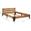 vidaXL Posteľný rám, akáciový masív s brúseným povrchom 120x200 cm