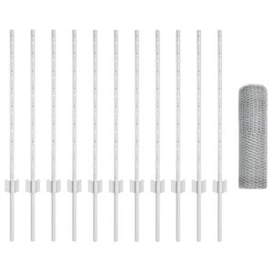 vidaXL Plot s podperou Strieborn&aacute;