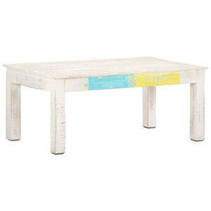 vidaXL Konferenčn&yacute; stol&iacute;k biely 110x60x45 cm mangovn&iacute;kov&yacute; mas&iacute;v