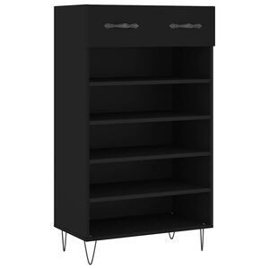 vidaXL Botn&iacute;k čierny 60x35x105 cm kompozitn&eacute; drevo