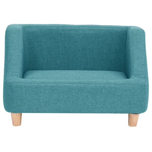 vidaXL Pohovka pre psa tyrkysov&aacute; 60x37x39 cm ľan