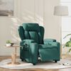 vidaXL Elektrick&eacute; skl&aacute;pacie kreslo tmavozelen&eacute; l&aacute;tkov&eacute;