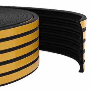 vidaXL Samolepiaca tesniaca p&aacute;ska na okno Čierna 9 x 4 mm 12 m