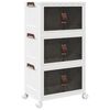 vidaXL stohovateľn&yacute; &uacute;ložn&yacute; box kolesami 3vrstvov&yacute; 28 L 48,5x29,5x86 cm