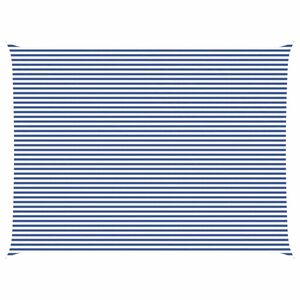 vidaXL Slnečn&aacute; plachta Modr&aacute; a biela 8 x 6 m 100% polyester Oxford