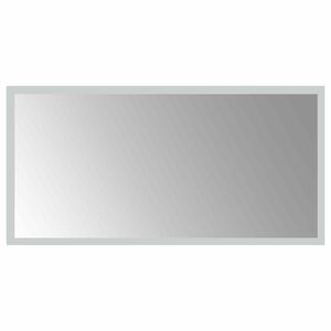 vidaXL Zrkadlo do k&uacute;peľne s LED Priehľadn&aacute; 60 x 30 cm tvrden&eacute; sklo