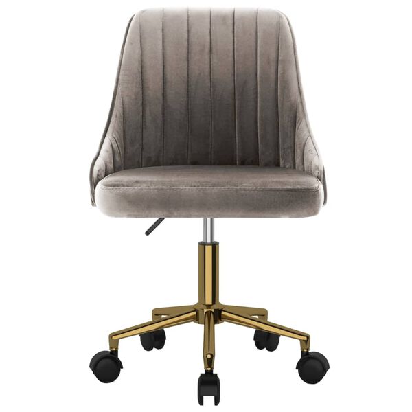 vidaXL Otočn&eacute; jed&aacute;lensk&eacute; stoličky 2 ks bledosiv&eacute; zamatov&eacute;