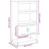 vidaXL Vysoká skrinka ružová 68,5x38,5x123,5 cm oceľ