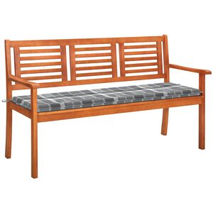 vidaXL 3-miestna z&aacute;hradn&aacute; lavica s vank&uacute;&scaron;om 150 cm eukalyptov&yacute; mas&iacute;v