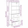vidaXL Highboard Remeseln&yacute; dub 69,5 x 34 x 180 cm Kompozitn&eacute; drevo