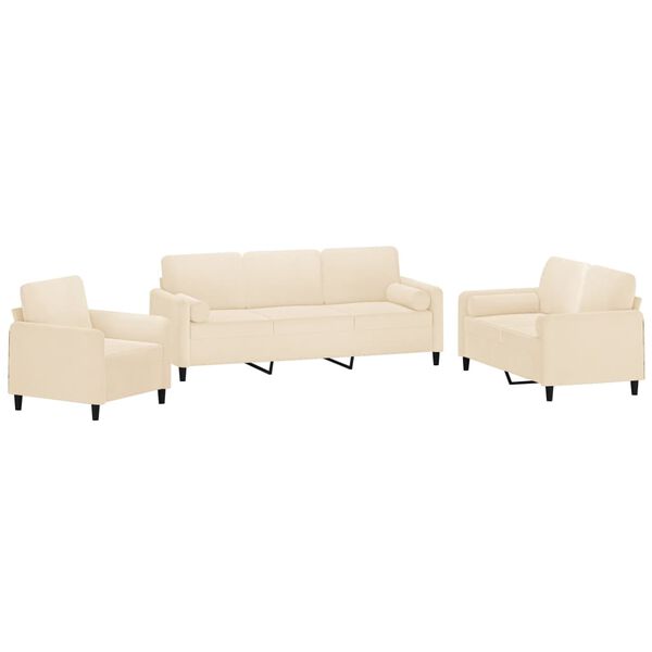 vidaXL 3-dielna sedacia s&uacute;prava s vank&uacute;&scaron;mi kr&eacute;mov&aacute; zamat