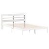 vidaXL Čelo postele s policami biele 160 cm masívna borovica