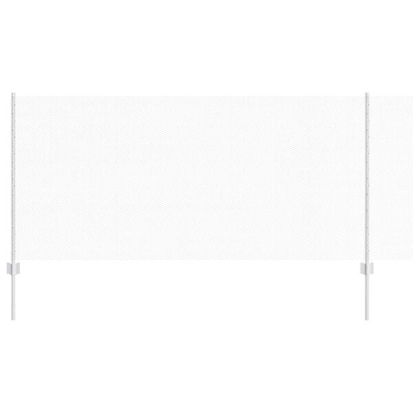 vidaXL Plot s podperou Strieborná 1 x 10 m Oceľ