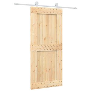 vidaXL Posuvn&eacute; dvere Pr&iacute;rodn&aacute; a biela 90 x 210 cm