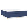 vidaXL Posteľn&yacute; r&aacute;m boxspring s matracom modr&yacute; 160x200 cm l&aacute;tka
