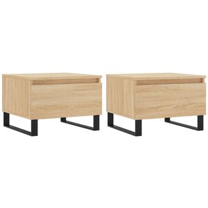 vidaXL Konferenčn&eacute; stol&iacute;ky 2 ks dub sonoma 50x46x35cm kompozitn&eacute; drevo