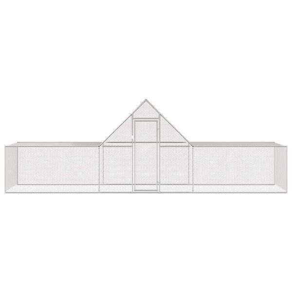 vidaXL Kurín 6x2x2 m, pozinkovaná oceľ