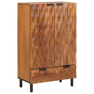 vidaXL Highboard so z&aacute;suvkou Drevit&eacute; hned&eacute; dokončenie 60 x 33 x 100 cm