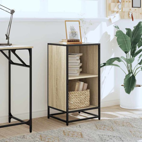 vidaXL Knižnica, dub sonoma 40x35x76 cm, kompozitné drevo