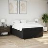 vidaXL Posteľn&yacute; r&aacute;m boxspring s matracom čierny 140x200 cm l&aacute;tka