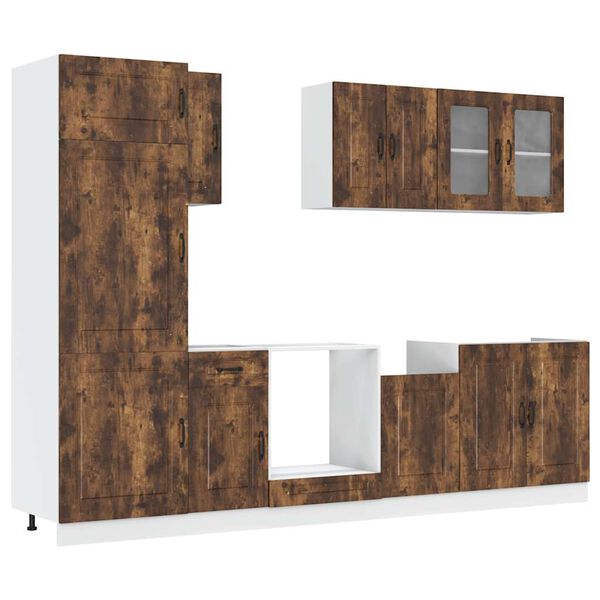 vidaXL 8-dielna sada kuchynských skriniek Kalmar, kompozitné drevo