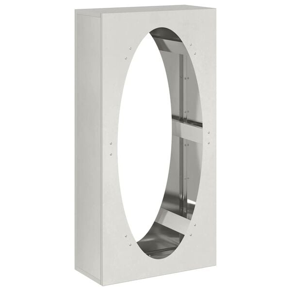 vidaXL Stojan na krbov&eacute; drevo 50x23x100 cm nehrdzavej&uacute;ca oceľ