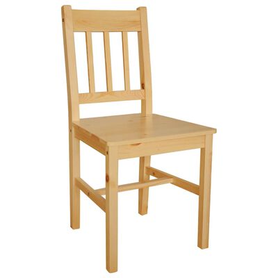 vidaXL Jedálenské stoličky 4 ks, borovicové drevo