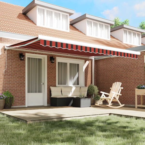 vidaXL Mark&iacute;za Oranžov&aacute; a hned&aacute; 450 x 300 x 165 cm Polyester a hlin&iacute;k