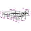 vidaXL Z&aacute;hradn&aacute; s&uacute;prava gaučov 9 pcs Pr&iacute;rodn&aacute; Pevn&eacute; ak&aacute;ciov&eacute; drevo