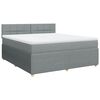 vidaXL Boxspring posteľ s matracom bledosiv&aacute; 180x200 cm l&aacute;tka