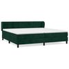 vidaXL Posteľn&yacute; r&aacute;m boxsping s matracom tmavozelen&yacute; 200x200 cm zamat