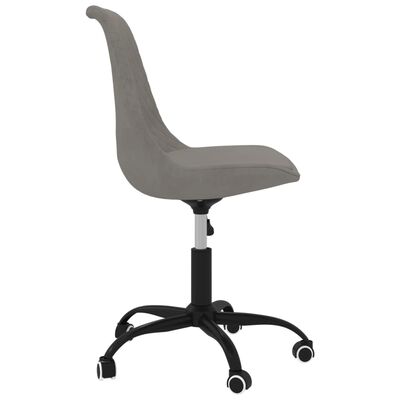 vidaXL Otočná kancelárska stolička bledosivá látková