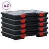 vidaXL Triediace boxy 10 ks 40x30x5 cm polypropyl&eacute;n