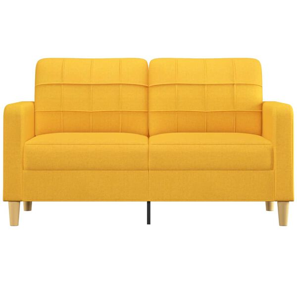 vidaXL 2-miestna pohovka bledožlt&aacute; 140 cm l&aacute;tka