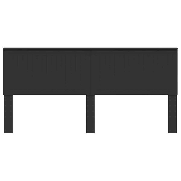 vidaXL Zadn&eacute; čelo s čelnou doskou Čierny dub 200 cm Kompozitn&eacute; drevo