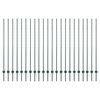 vidaXL Zabudovan&yacute; plotov&yacute; stĺpik 22 pcs Zelen&aacute; 200 cm