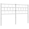 vidaXL Kovov&eacute; čelo postele, biele 150cm