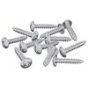 vidaXL Drevo skrutky 12 pcs Strieborn&aacute; M3,5 x 20 mm Oceľ