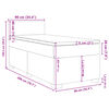 vidaXL Posteľn&yacute; r&aacute;m boxsping s matracom bledosiv&yacute; 90x200 cm l&aacute;tka