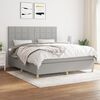 vidaXL Boxspring posteľ s matracom bledosiv&aacute; 180x200 cm l&aacute;tka