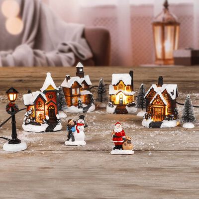 HI LED ozdobná scéna vianočnej dediny
