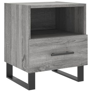 vidaXL Nočn&yacute; stol&iacute;k siv&yacute; sonoma 40x35x47,5 cm kompozitn&eacute; drevo