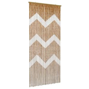 vidaXL Dverov&aacute; z&aacute;clona proti hmyzu r&ocirc;zne farby 200 x 90 cm Bambus