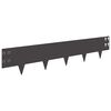 vidaXL Obrubn&iacute;k tr&aacute;vnika 30 pcs 100 x 20 cm Oceľ Čierna