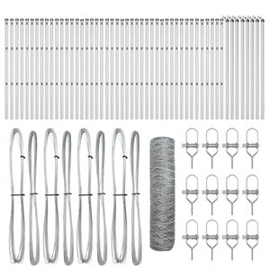 vidaXL Stĺp na plot. Strieborn&aacute;