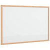 vidaXL Magnetick&aacute; biela tabuľa s r&aacute;mom z mas&iacute;vneho borovicov&eacute;ho dreva 60x40 cm
