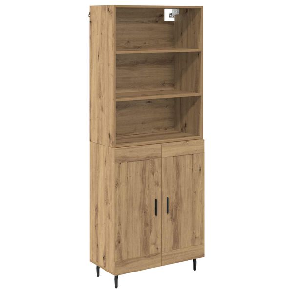 vidaXL Highboard Remeseln&yacute; dub 69,5 x 34 x 180 cm