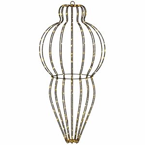 vidaXL Vianočn&yacute; &scaron;pic 320 LED Tepl&aacute; biela Priem. 40 x 75 cm